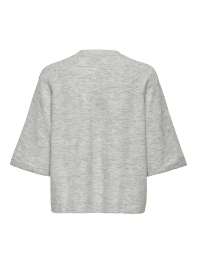 Only - Simoni 3/4 Strik - Light Grey Melange